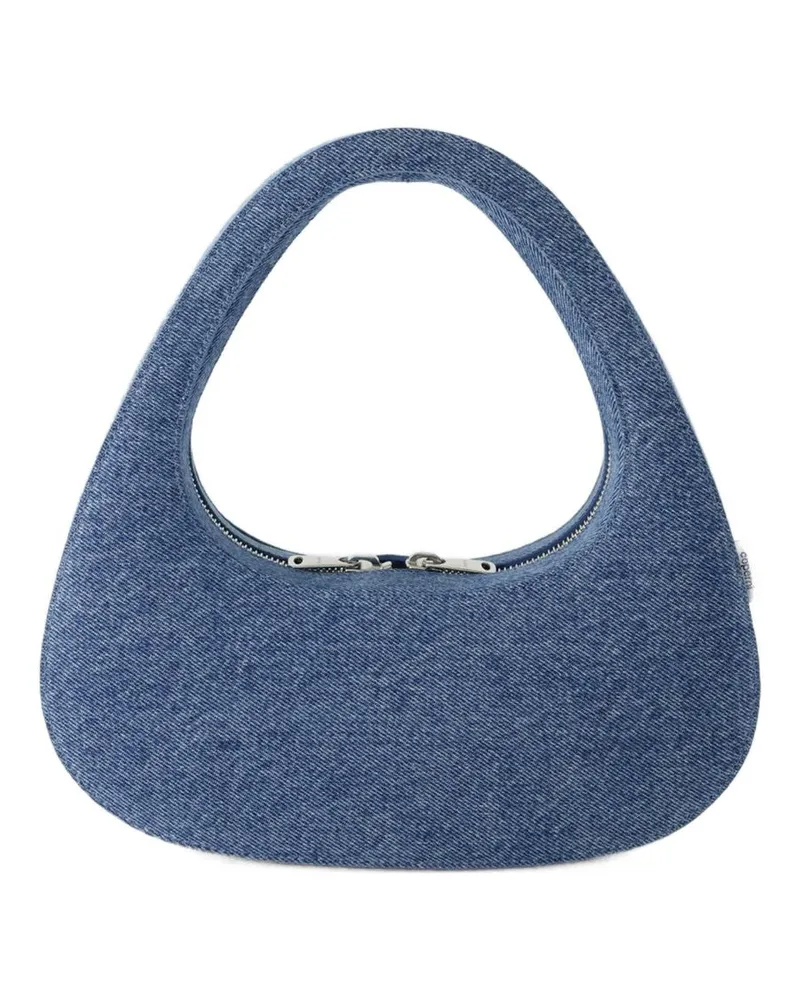 COPERNI Swipe Baguette Bag  Canvas Blau gewaschen Blau