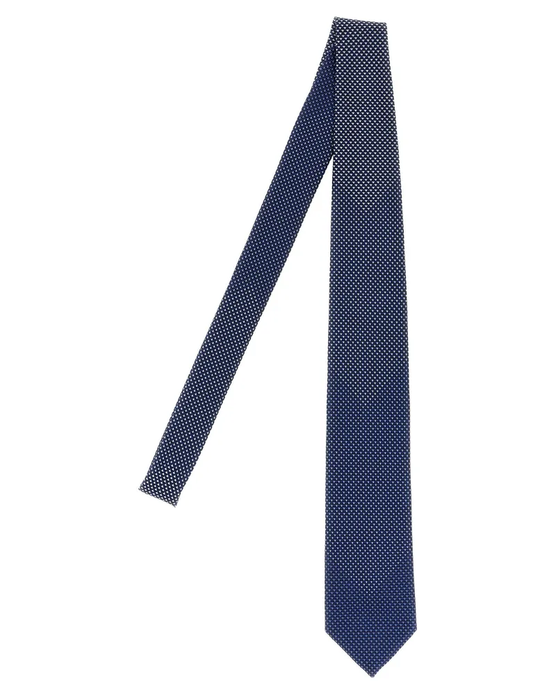 Brioni Jacquard Krawatte Blue