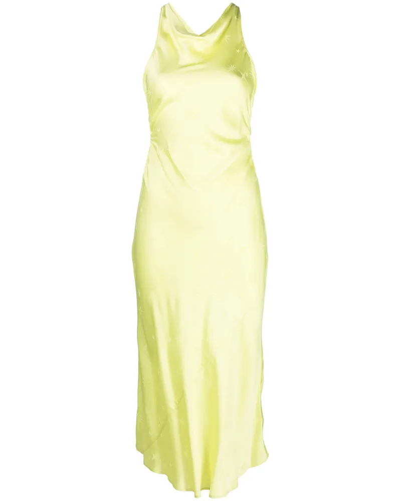 forte_forte Starkes starkes "Étoile" Satin Jacquard Kleid 