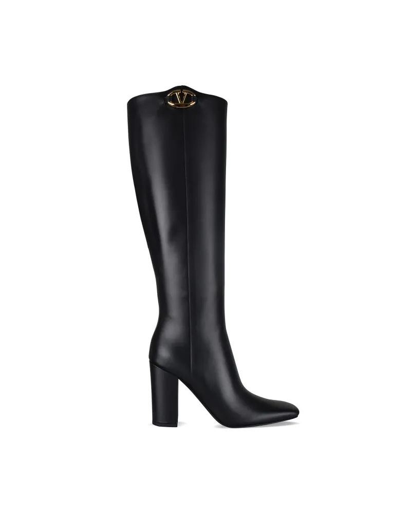 Valentino Garavani V Logo -Stiefel Black
