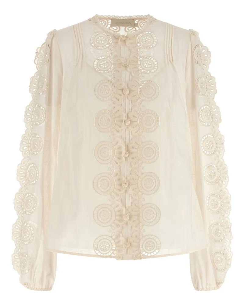 Zimmermann Lucky' bestickte Bluse White