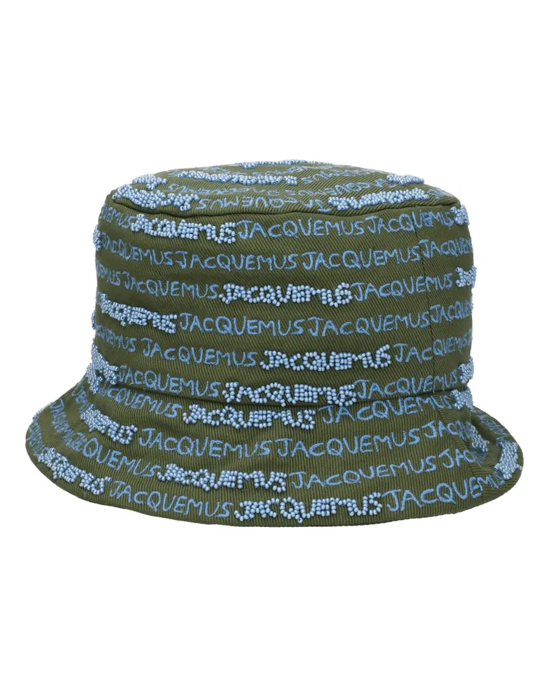 Jacquemus Damens Hut Baumwolle Grün/Khaki -