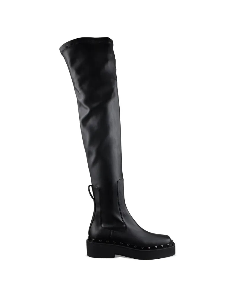 Valentino Garavani Oberschenkelstiefel Black