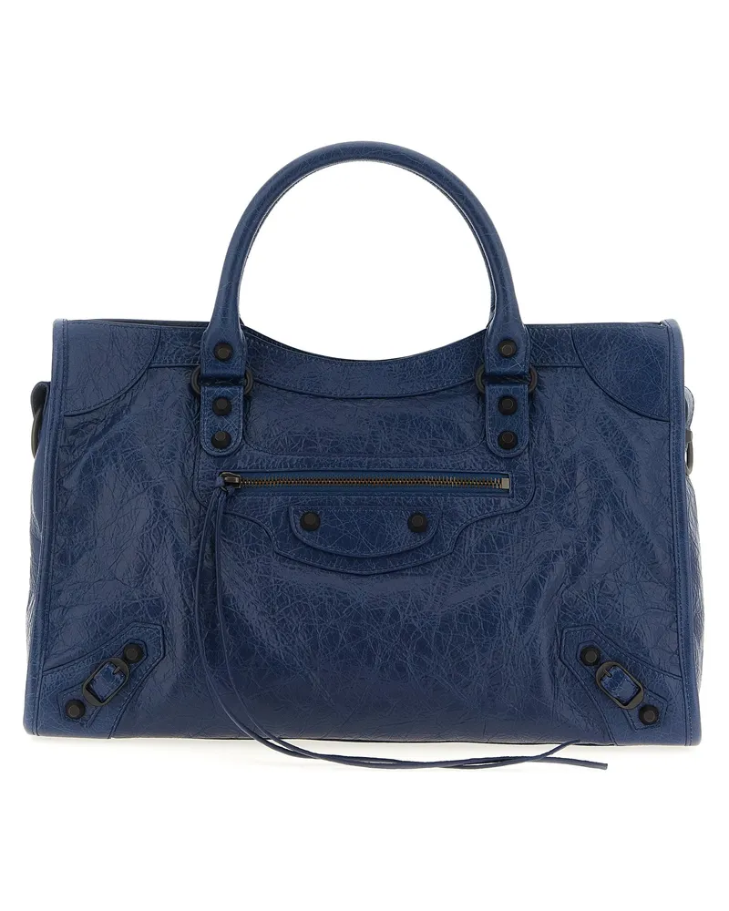 Balenciaga Le City Bag M' Handtasche Blue