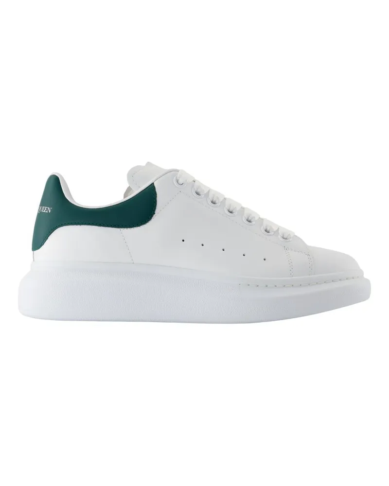 Alexander McQueen Übergroße Turnschuhe  Leder Weiß White