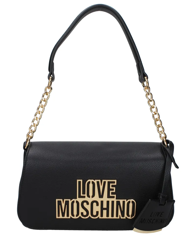 Moschino Damens Umhängetaschen Polyurethan Schwarz -
