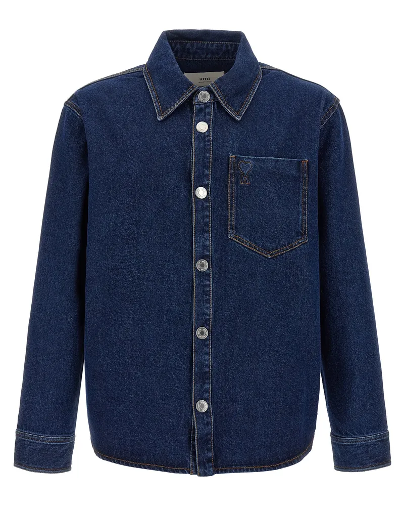 AMI Paris Ami De Coeur“-Hemd Blue