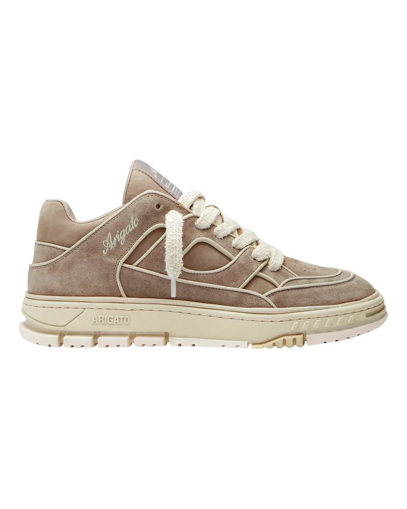 Axel Arigato Bereich lo Piping -Sneaker  Leder braun Beige