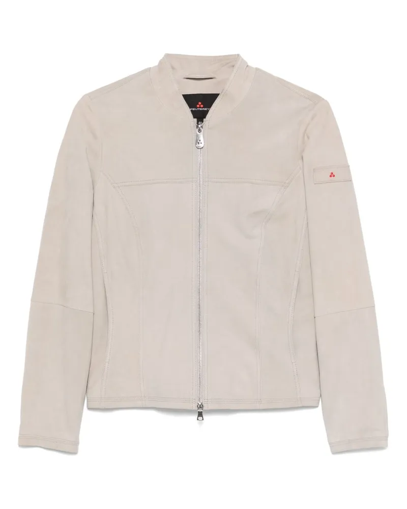 Peuterey Peutery Wildleder -Lederjacke Light