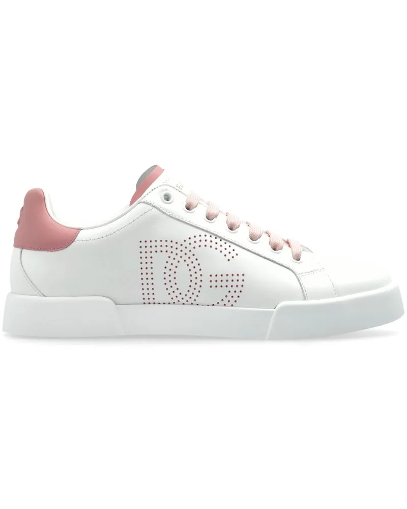Dolce & Gabbana Portofino Leder -Sneaker Pink