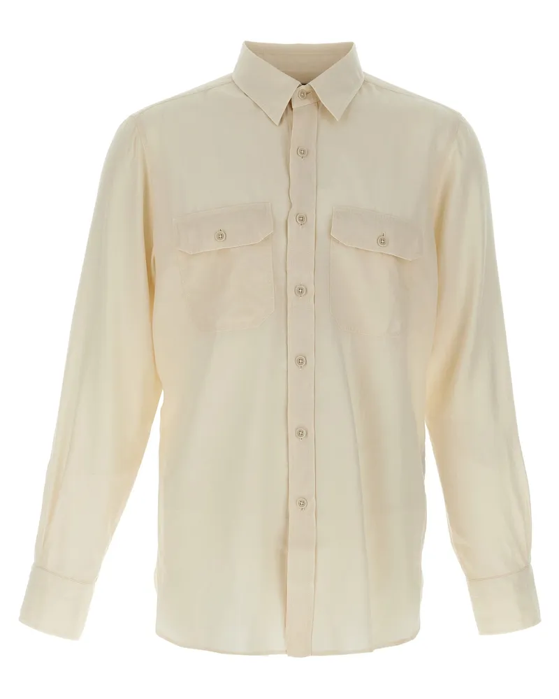 Tom Ford Twill -Hemd White