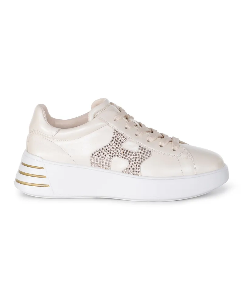 Hogan Rebellen" -Sneaker aus Leder Beige