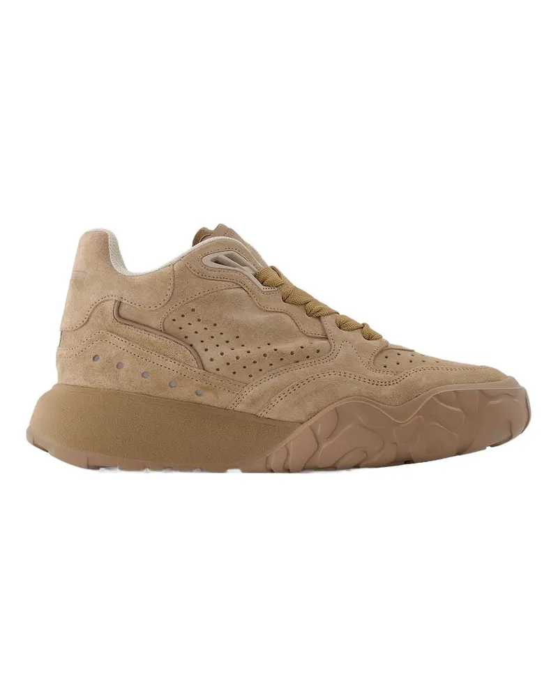 Alexander McQueen Sneaker hoch in beige Leder Beige