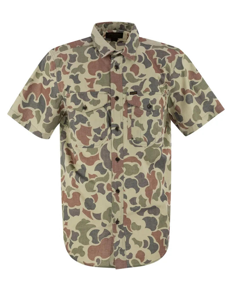 Filson Twin Lakes Hemd mit Tarnfleckentaschen Military
