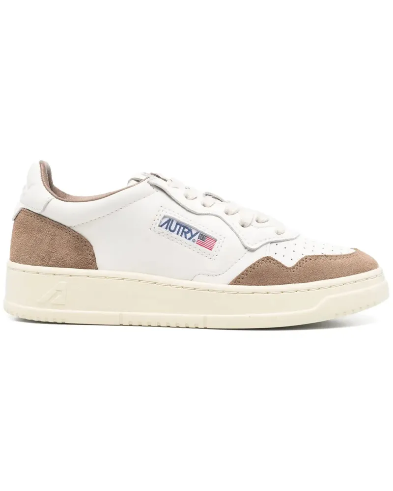 AUTRY Medaillengewinner niedriger Top -Turnschuhe Wht