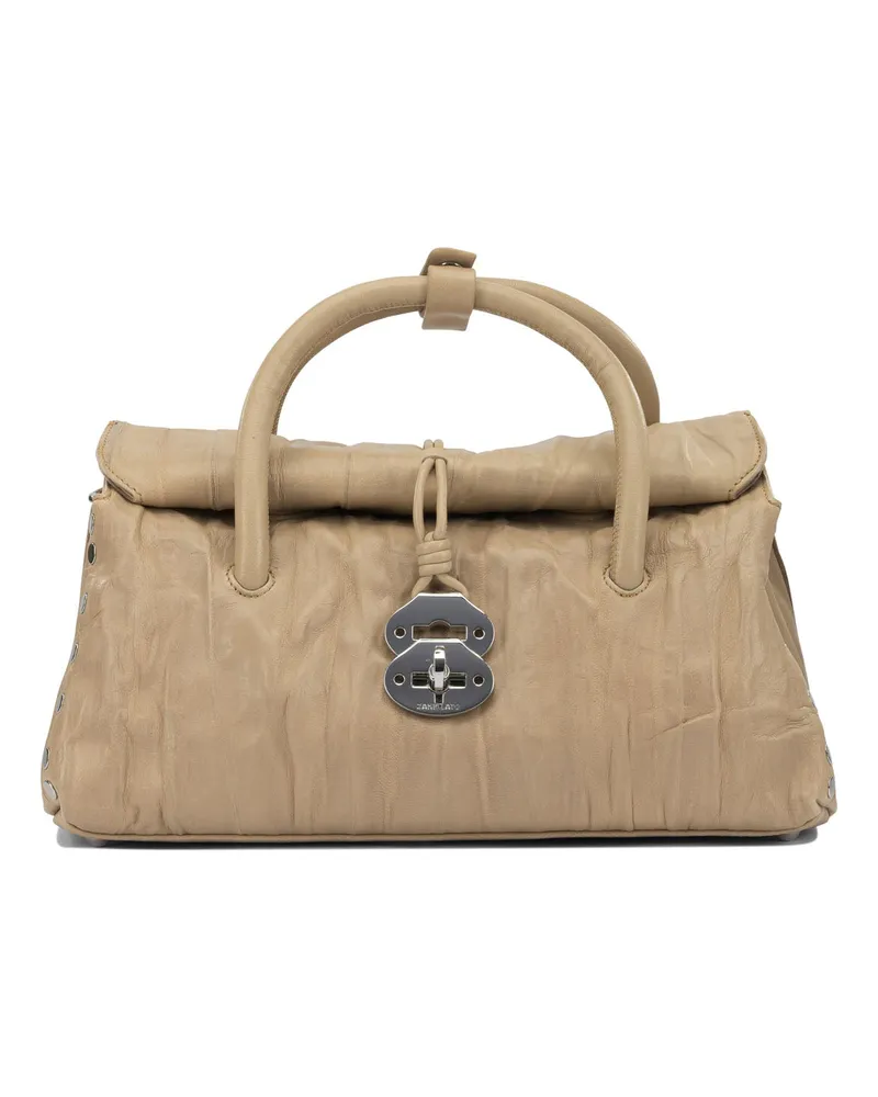 Zanellato Dotta Plissee“ Handtasche Beige