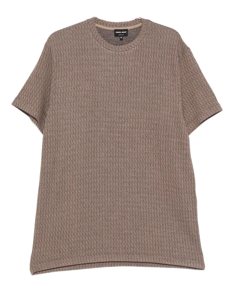 Giorgio Armani T-Shirts und Polos Braun Brown