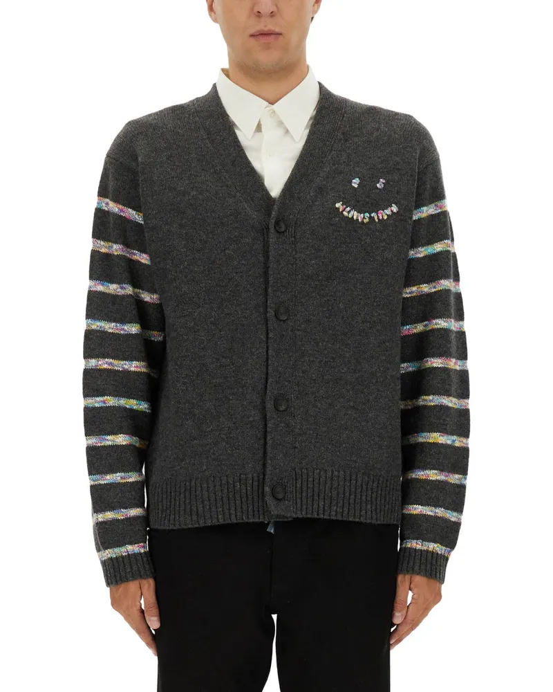Paul Smith PS von Paul Smith "Knopf durch PS Happy" Cardigan Grey