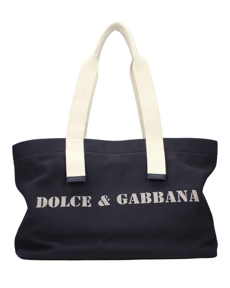 Dolce & Gabbana Dolce&Gabbana Herrens Umhängetaschen aus blauem Stoff -