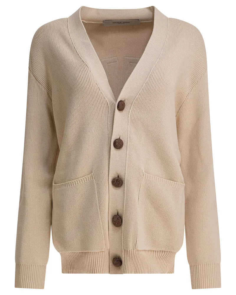 Golden Goose Strickjacke aus Baumwolle von Beige
