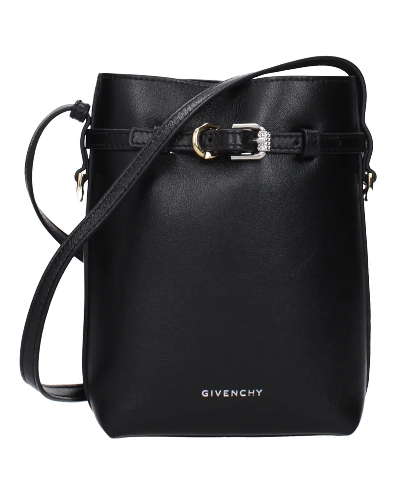 Givenchy Damens Voyou Umhängetasche Leder Schwarz -