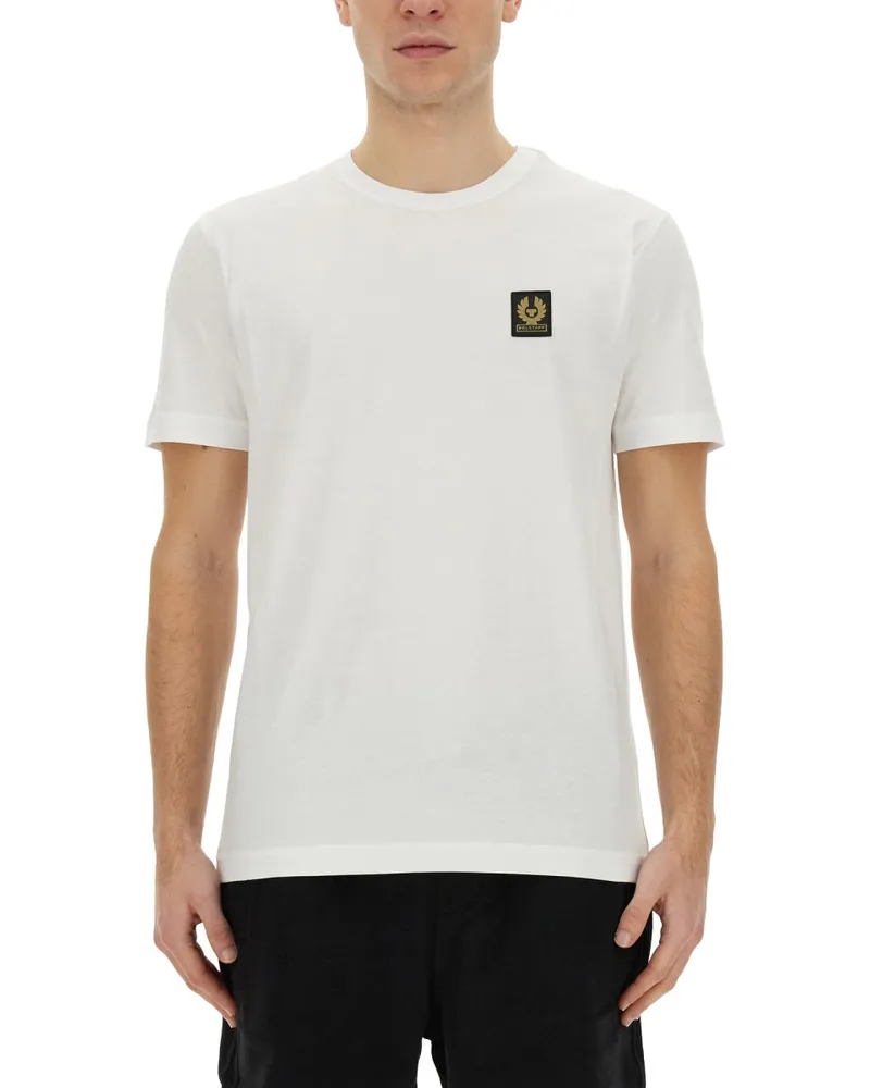 Belstaff T -Shirt mit Logo Patch White