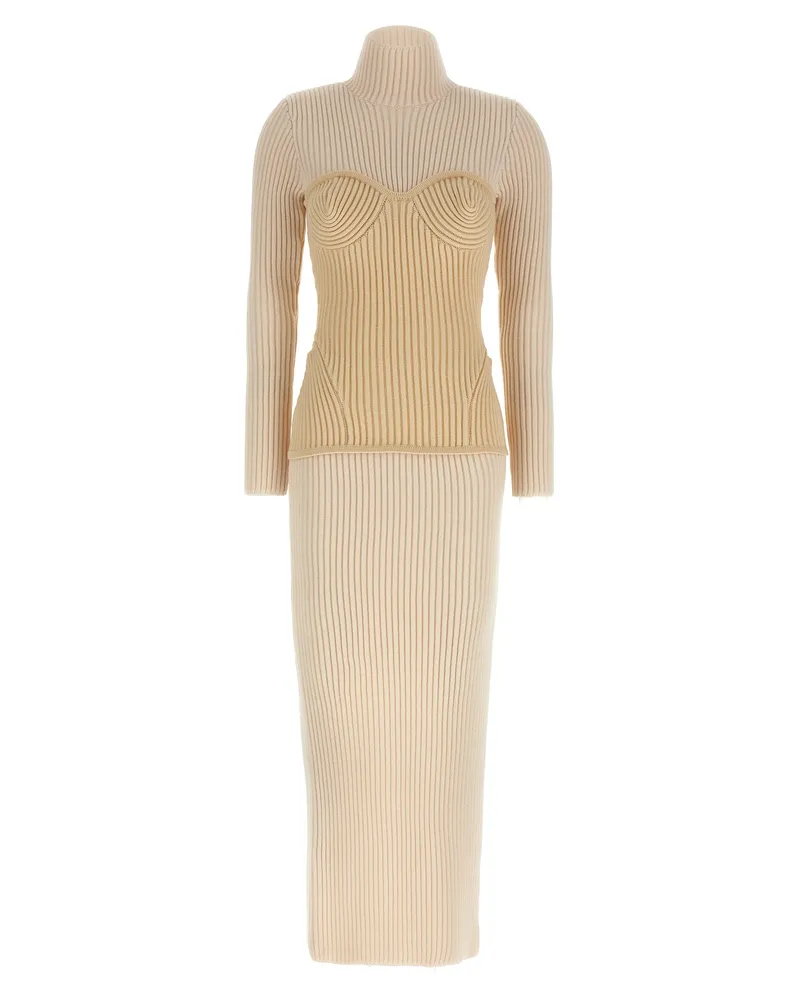 Jean Paul Gaultier Korsett Kleid White