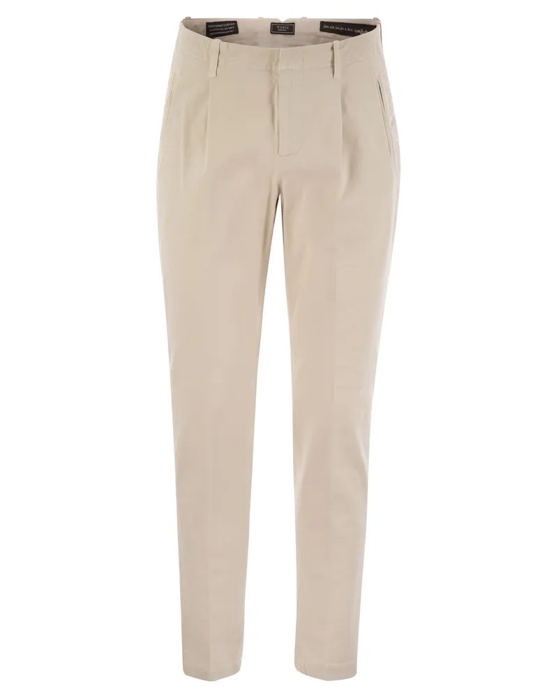 Peserico Baumwollhose mit Pfeilen Pearl