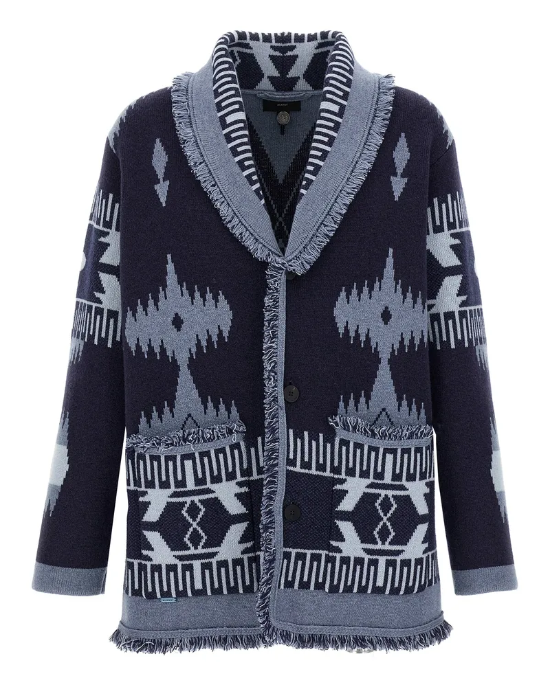 Alanui Icon' Cardigan Blue