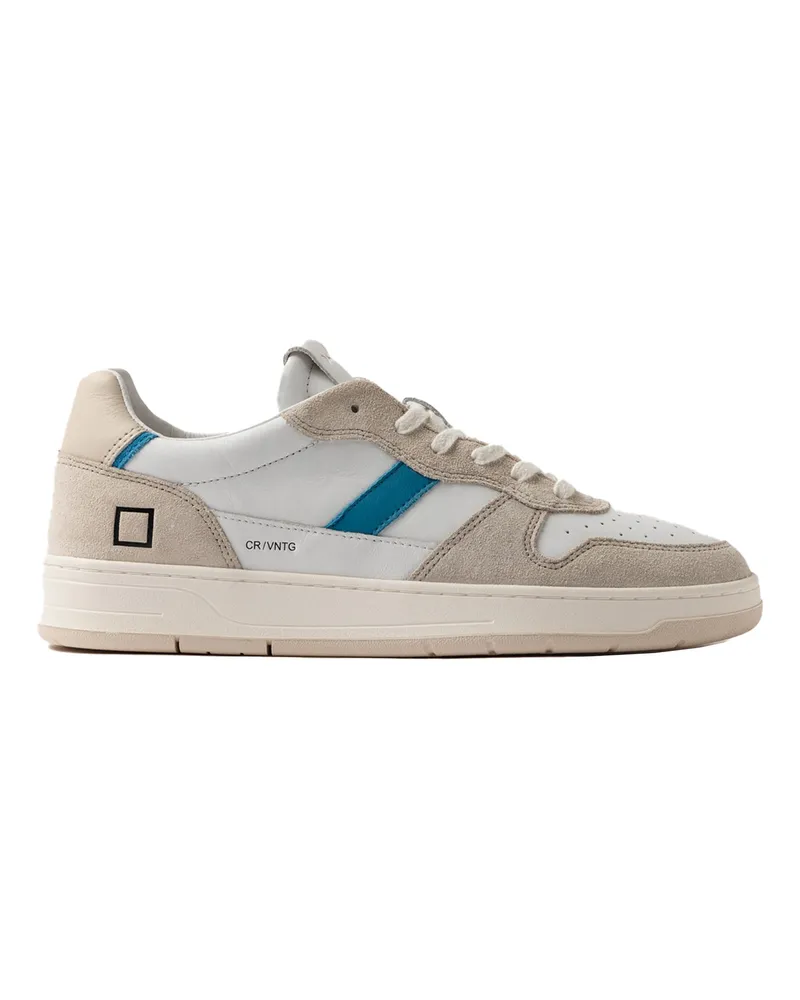 D.A.T.E. DATUM. Sneaker Court 2.0 Vintage Kalb weiße Bluette Toni