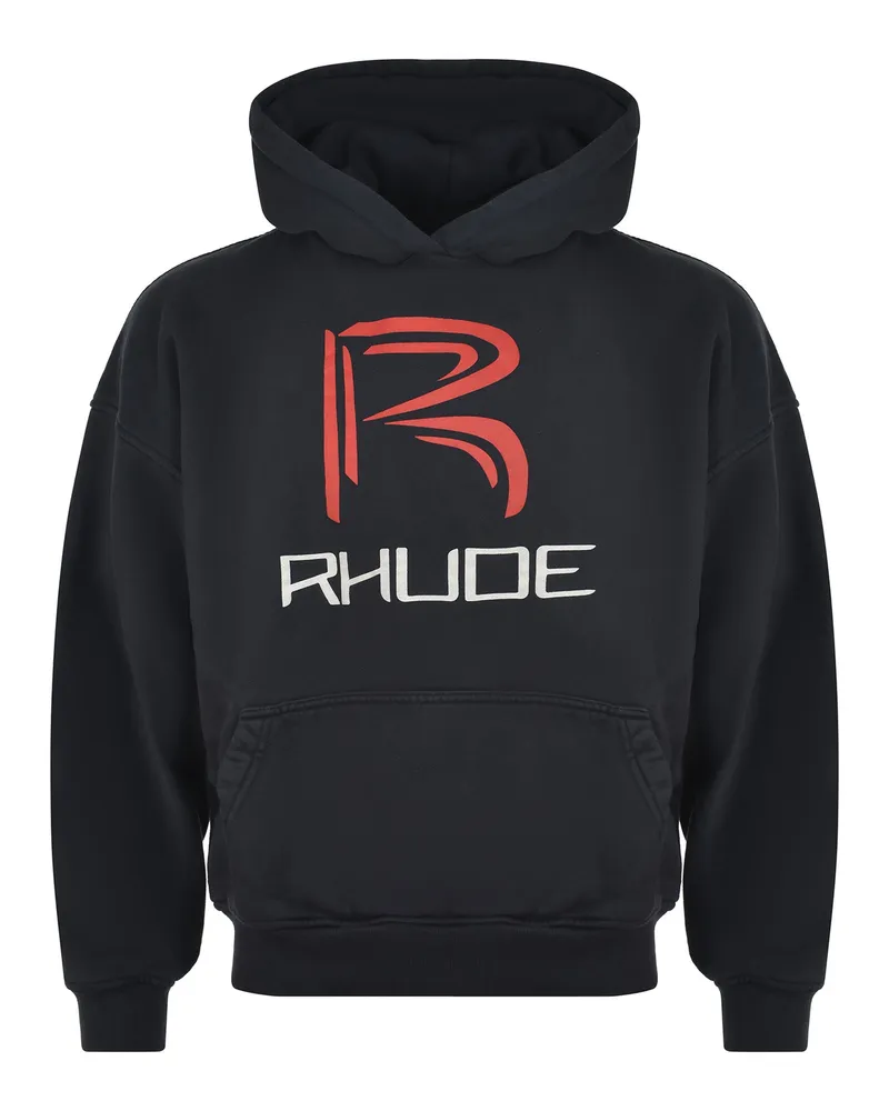 RHUDE Sweatshirt aus Baumwolle Black