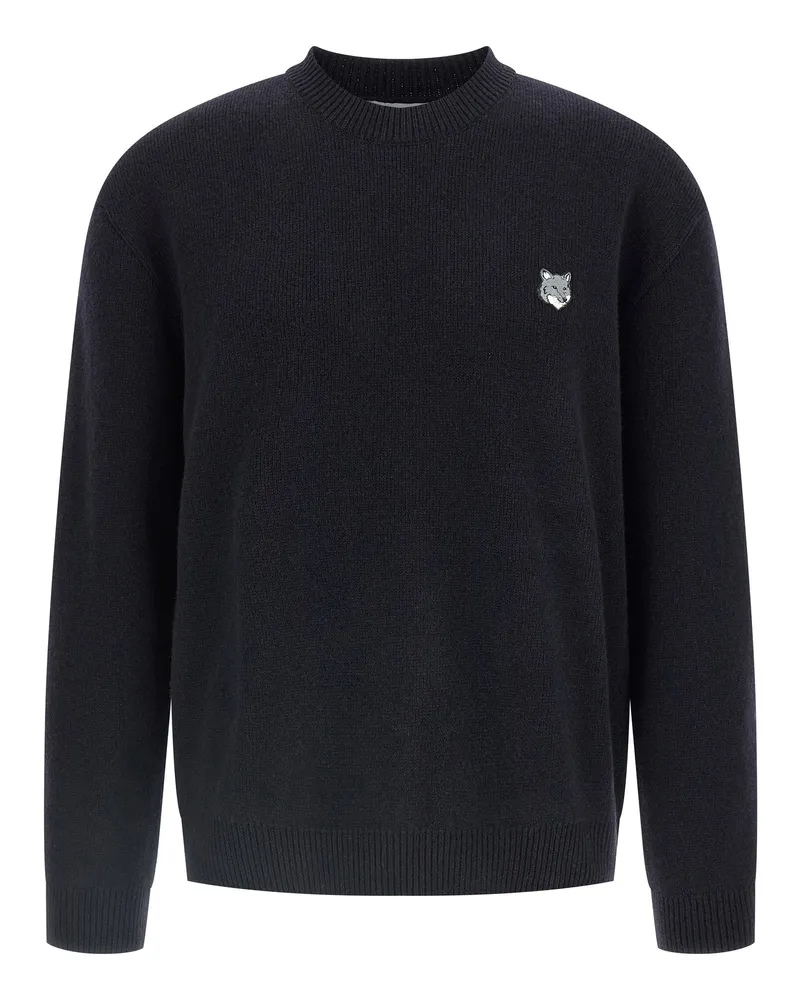 Kitsuné Fox Head' Pullover Blue