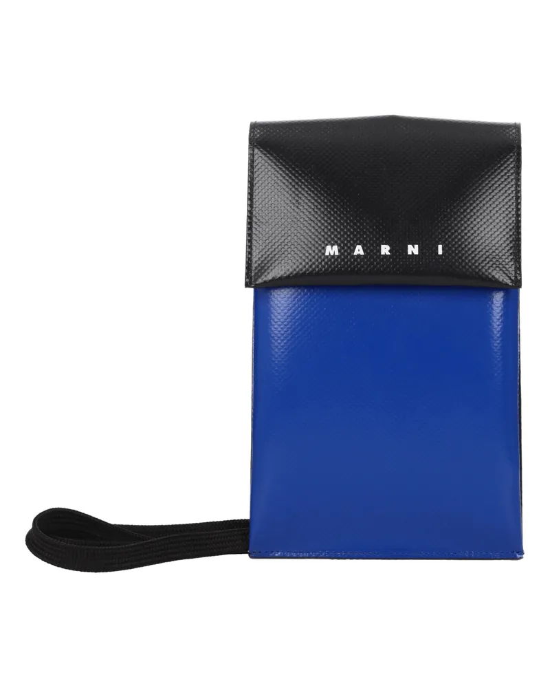 Marni Herrens Handyhülle Polyester Schwarz/Blau -