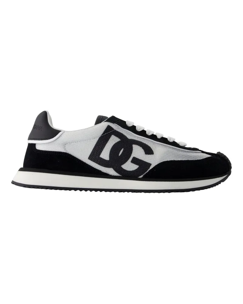 Dolce & Gabbana Turnschuhe Kissen  Leder weiß White