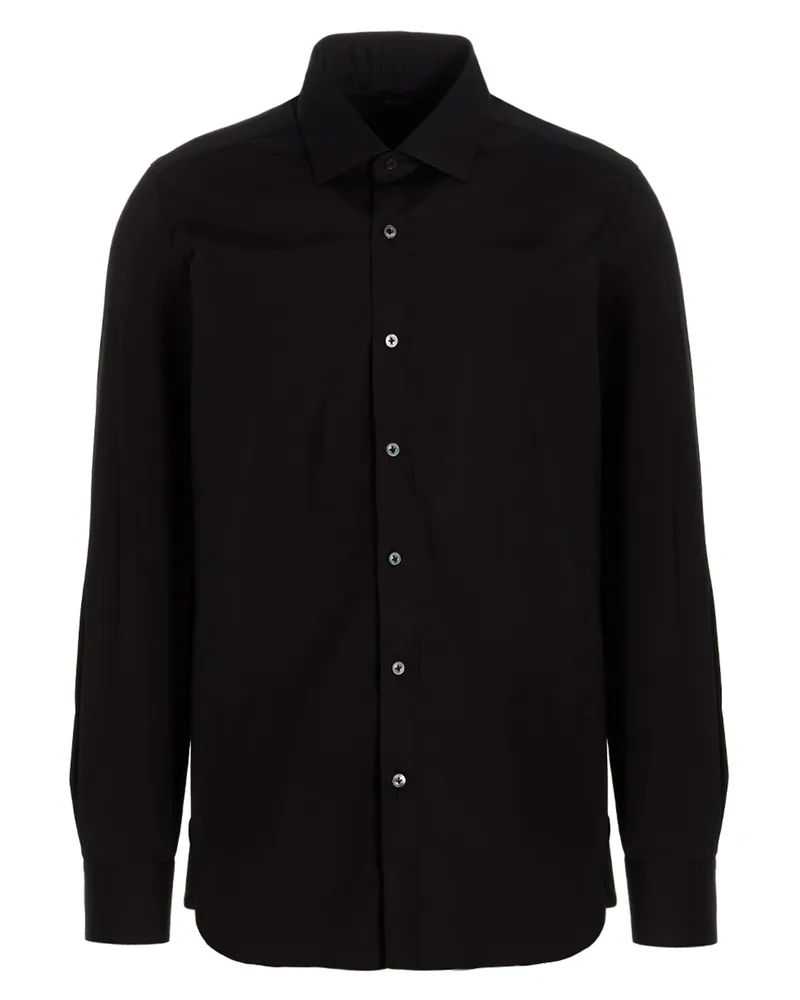 BARBA Poplin Shirt Black
