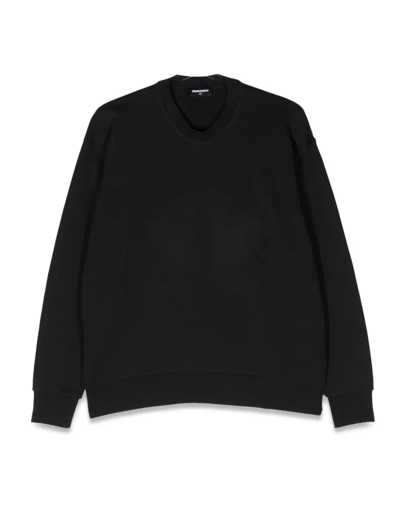 Dsquared2 Slouchy Fit Crewneck Sweatshirt Black