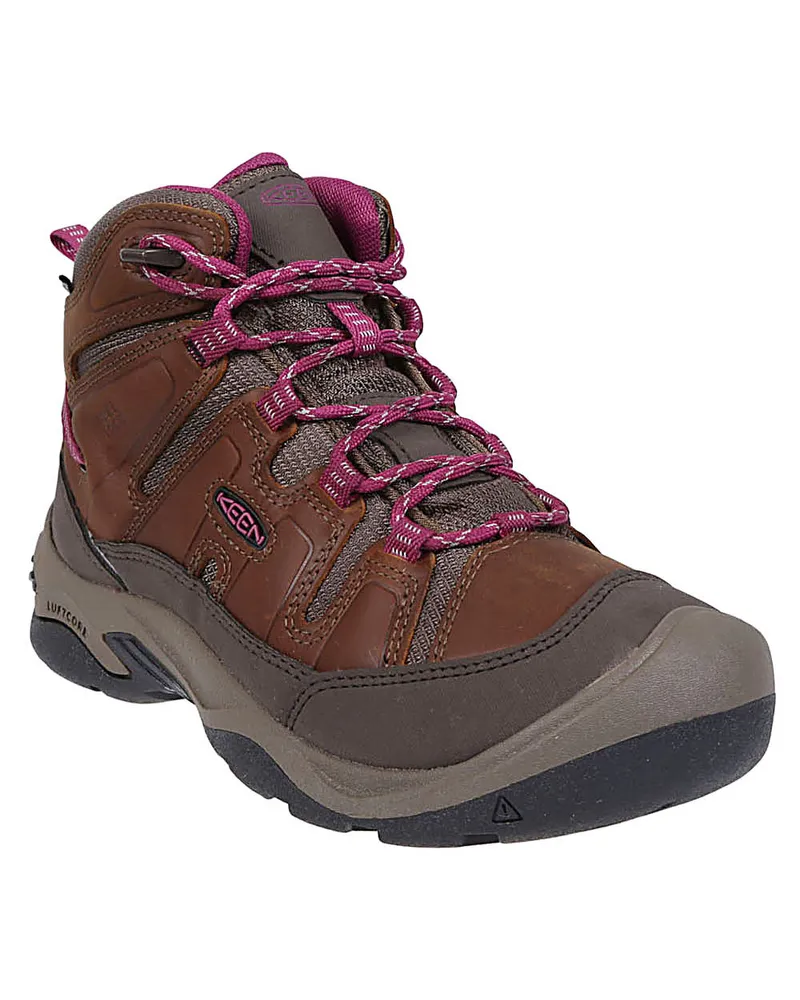 Keen Scharfe zirkadien mittlere wasserdichte Wanderschuhe Brown
