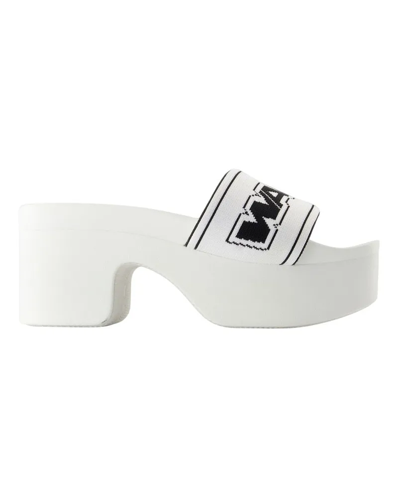Alexander Wang AW -Gurtplattform Sandalen  Polyester White White