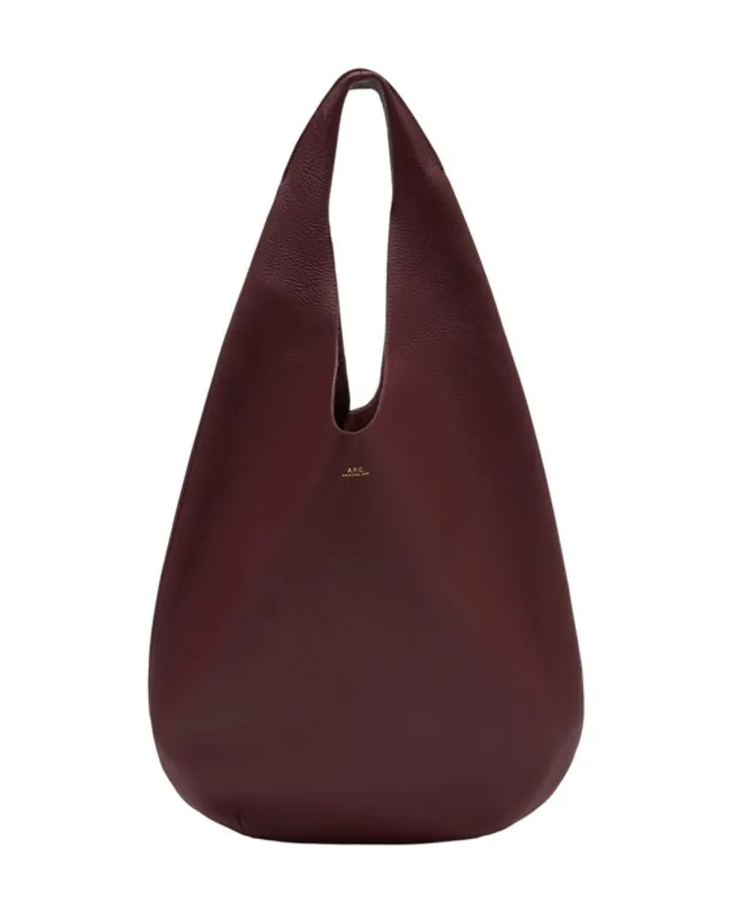 A.P.C. Le Neige Shopper-Tasche  Leder Rot Rot