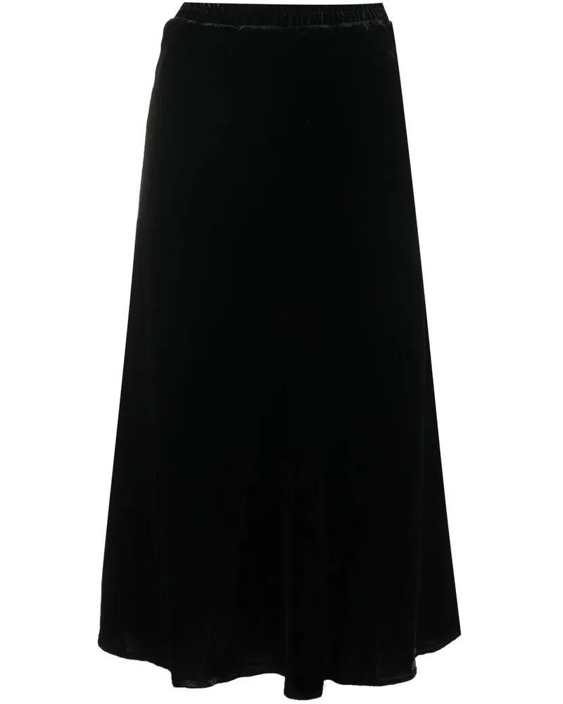 Gold Hawk Clothing Goldener Hawk Velvet Long Rock Black