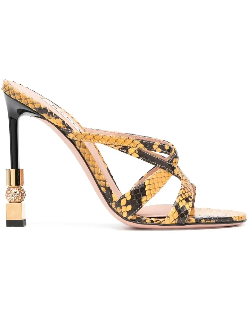 Bally Carolyn Leder Maultiere Yellow