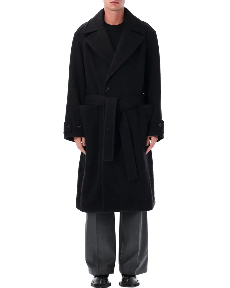 Christophe Lemaire Coats schwarz Black