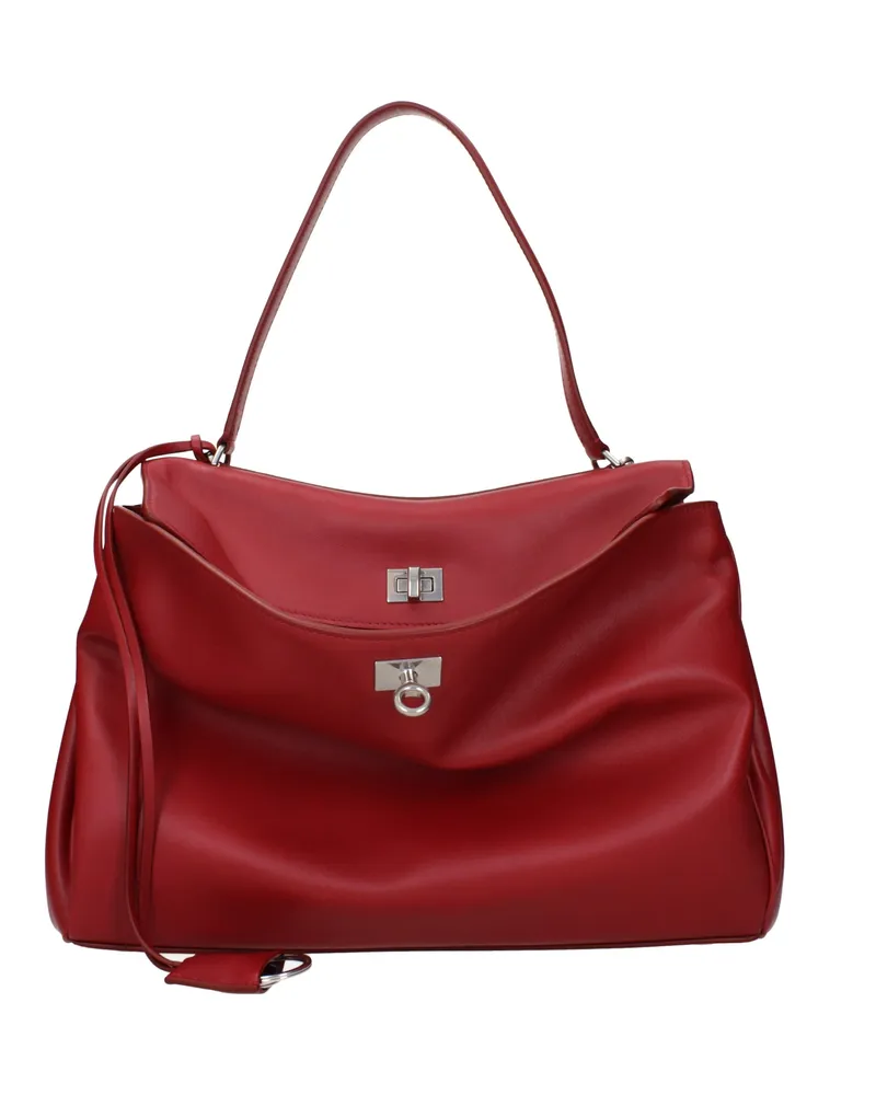 Balenciaga Damens Rodeo Umhängetasche Rot/Kirschleder -