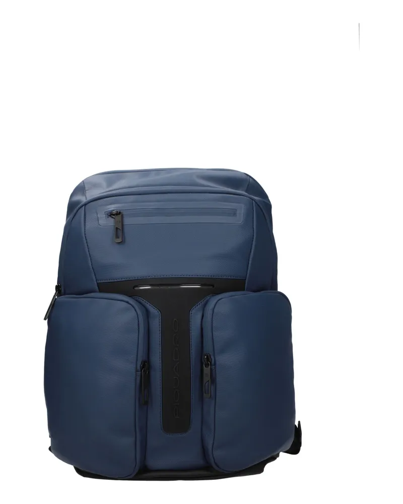 Piquadro Rucksäcke und Fanny Packs Männer Lederblau -