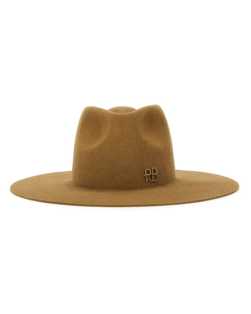 RUSLAN BAGINSKIY Hut mit Logo Beige