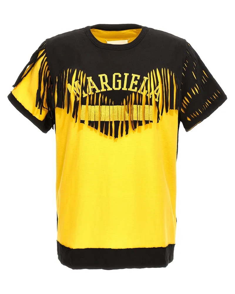 Maison Margiela Doppelschicht T -Shirt Yellow