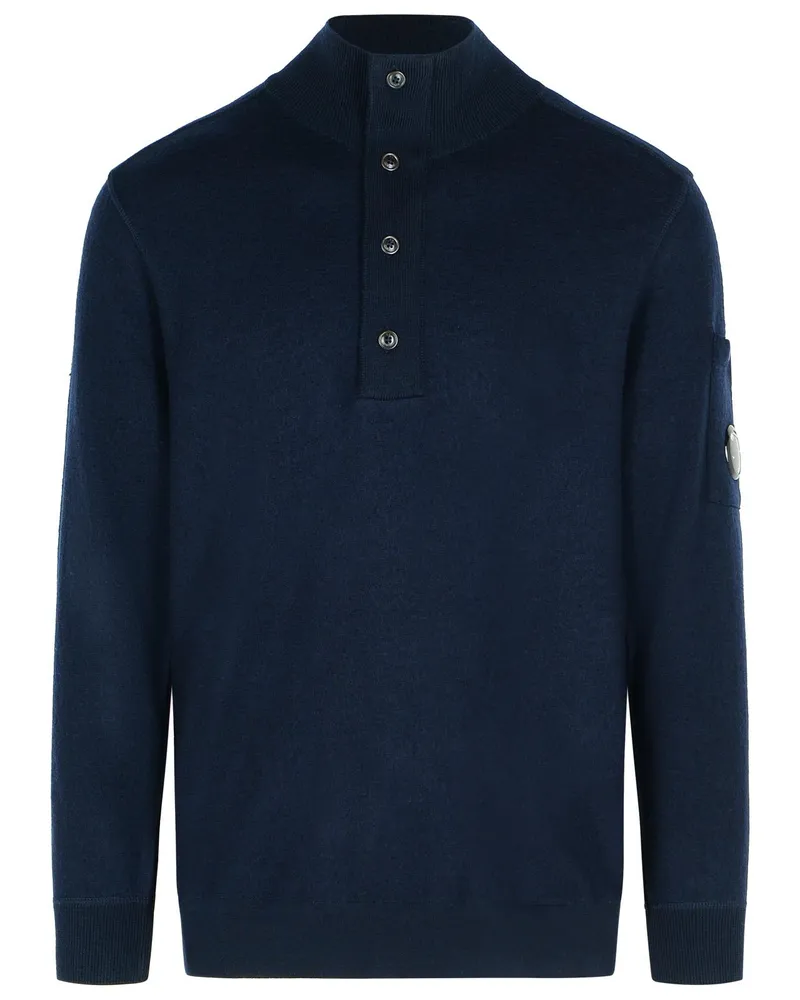 C.P. Company C.P. Firma 'Grs' Navy Wool Mischpullover Navy
