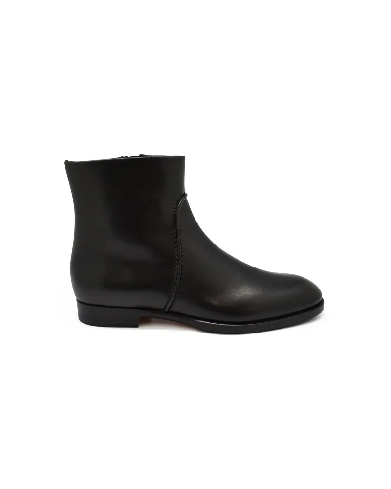 Santoni Lederstiefel Black