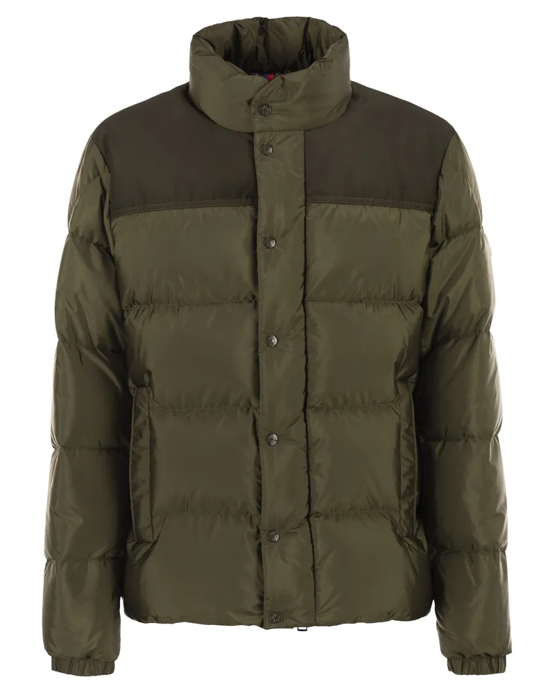 Moncler Virolais kurze Daunenjacke Military