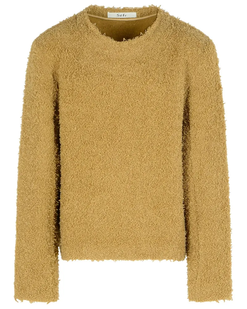 Séfr Dignan' beige Virgin Wollpullover Beige